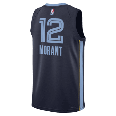 ナイキ Memphis Grizzlies ユニフォーム NIKE NBA Men's Nike Ja Morant White Memphis Grizzlies Swingman